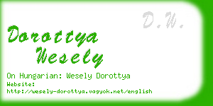 dorottya wesely business card